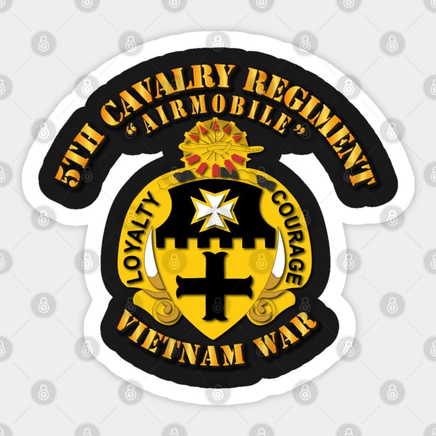 5th Cavalry Regiment  - Vietnam War Sticker by twix123844